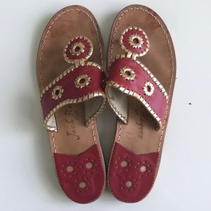 Red and Gold Jack Rogers